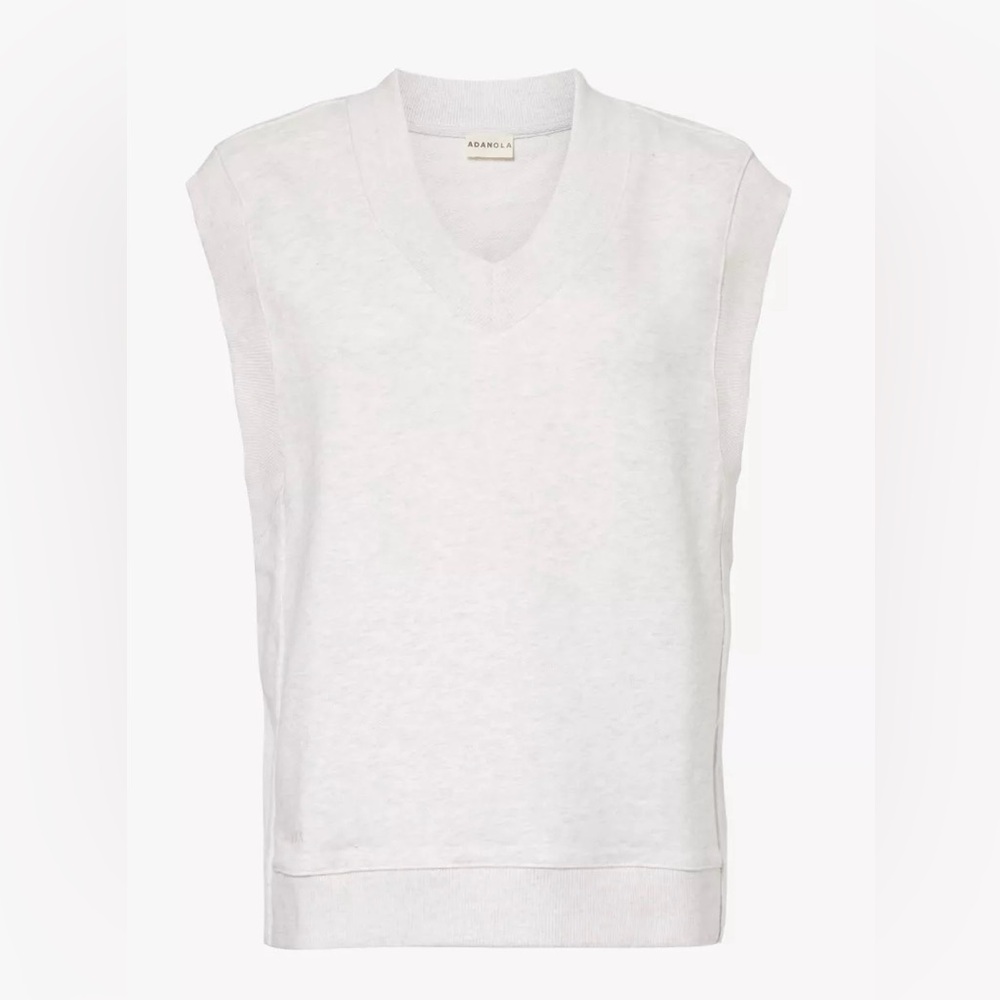 Adanola Light Gray V-Neck Sweater Vest